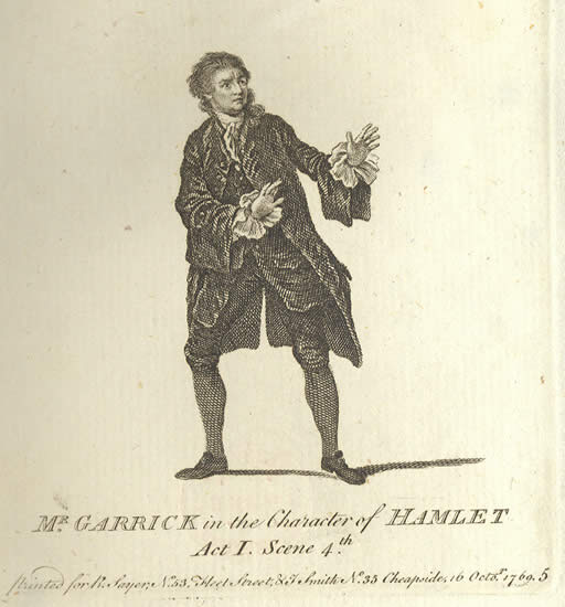 Garrick as Hamlet