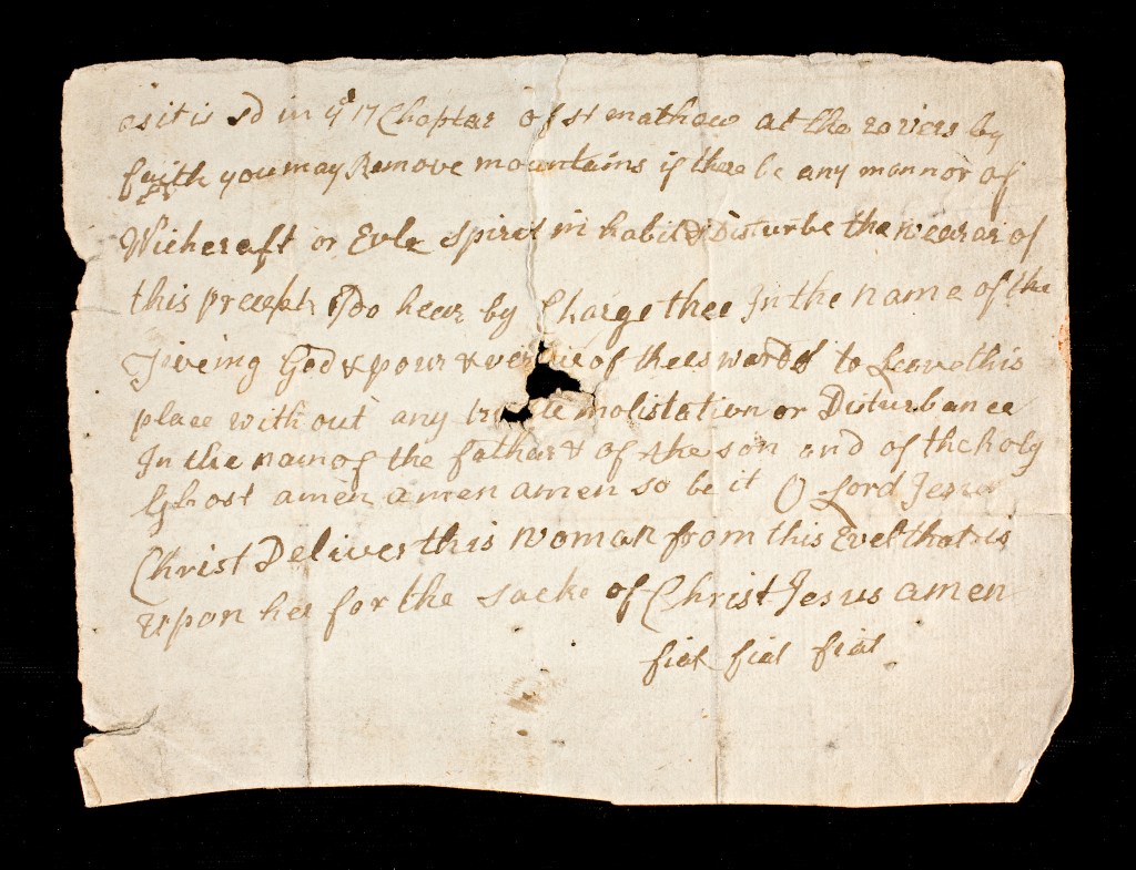 SCMS2004.14; Witchcraft Amulet; 18th c. ?