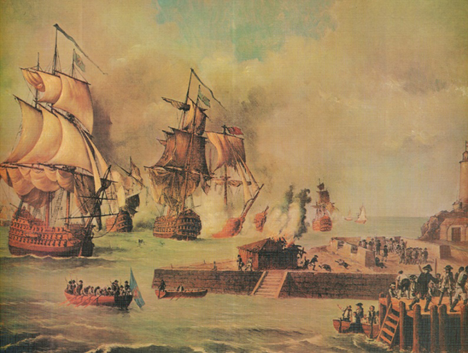 Defensa de Cartagena de Indias por la escuadra de D. Blas de Lezo, año 1741 by Luis Fernández Gordillo