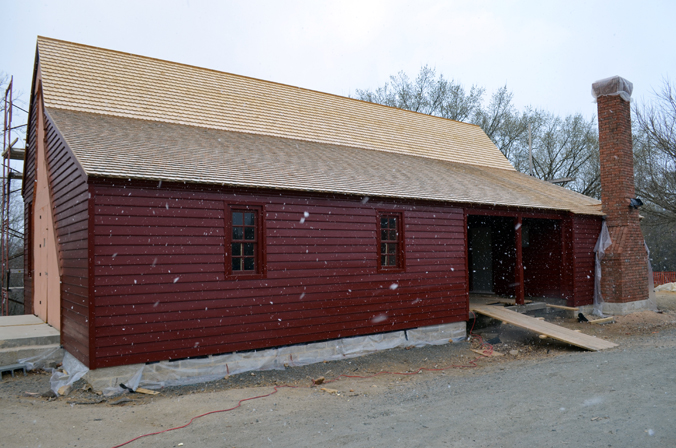 Snowing at the Washington House