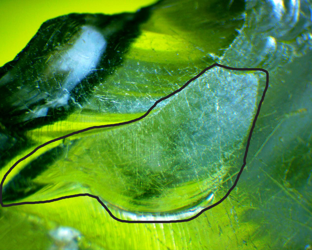 Microscope Photo of Mystery Glass Base