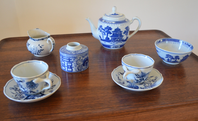 Blue and White Repro teawares