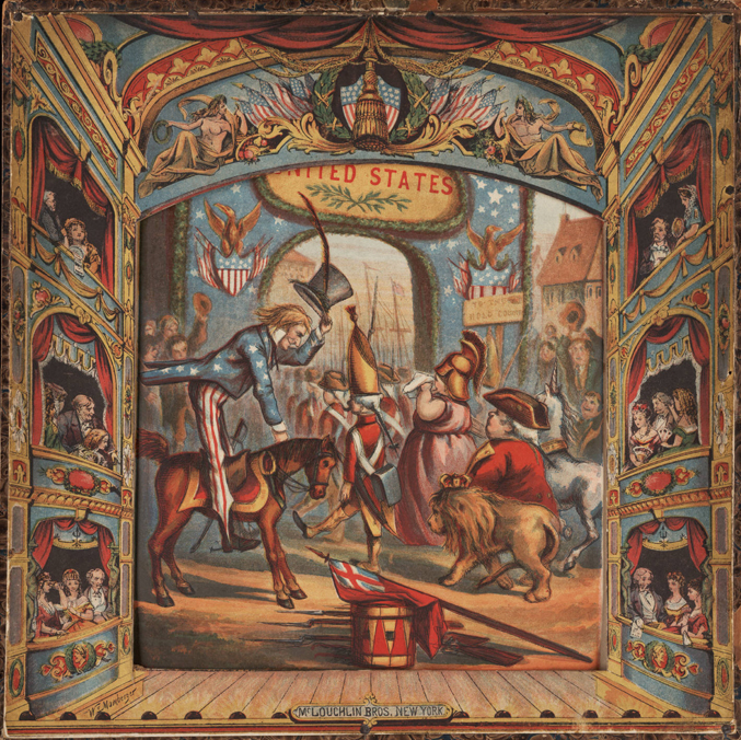 Yankee Doodle from Uncle Sam's panorama of Rip van Winkle and Yankee Doodle (1875) by Thomas Nast