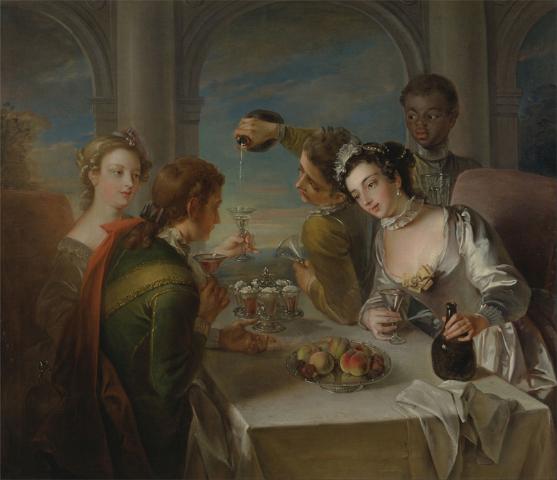 The Sense of Taste (1744) by Philippe Mercier