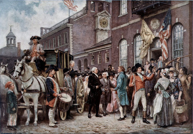 Washington's inauguration at philadelphia
