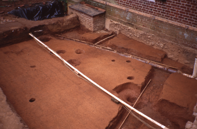 Excavated kitchen yard 2