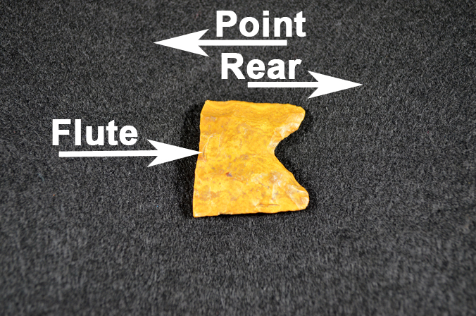 Ferry Farm's Clovis point diagram