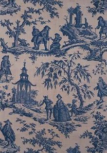Quilt fabric copperplate