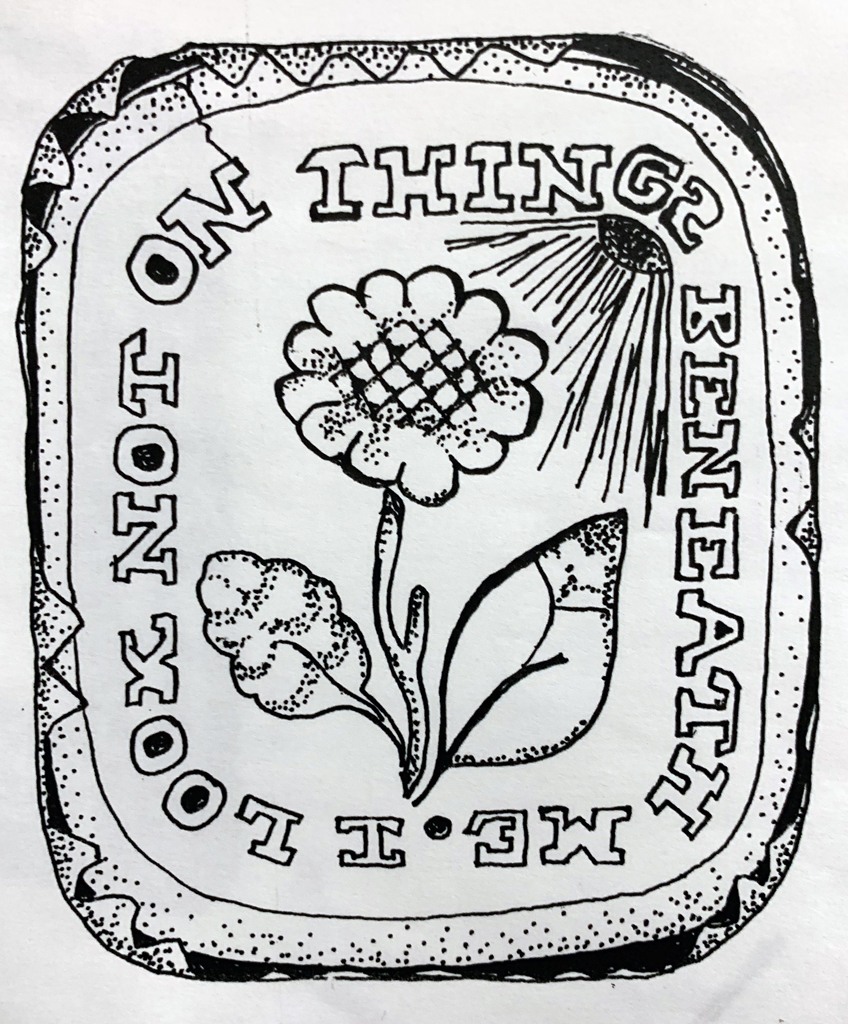 Drawing of Wax Seal Stamp